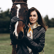 Silk Equestrian Print Scarves-Furbaby Friends Gifts