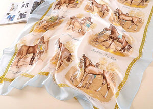 Silk Equestrian Scarf-Furbaby Friends Gifts