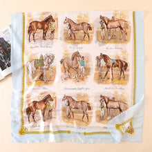 Load image into Gallery viewer, Silk Equestrian Scarf-Furbaby Friends Gifts