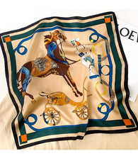 Load image into Gallery viewer, Silk Horse Print Scarf-Furbaby Friends Gifts
