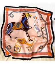 Carregar imagem no visualizador da galeria, Silk Horse Print Scarf-Furbaby Friends Gifts