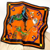 Beautiful Silk Horse Print Scarves-Furbaby Friends Gifts
