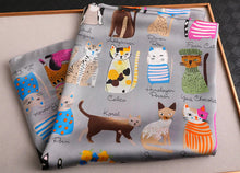 Load image into Gallery viewer, Silky Satin Cat Print Scarves-Furbaby Friends Gifts
