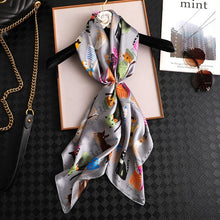 Charger l&#39;image dans la galerie, Silky Satin Cat Print Scarves-Furbaby Friends Gifts