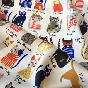 Silky Satin Cat Print Scarves-Furbaby Friends Gifts