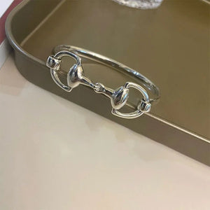 Silver Plated Snaffle-Bit Bracelet-Furbaby Friends Gifts