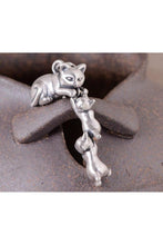 Load image into Gallery viewer, Silver Vintage Cat Family Pendant-Furbaby Friends Gifts