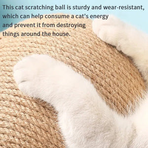 Sisal Cat Scratcher Ball Toy-Furbaby Friends Gifts