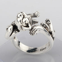 Afbeelding in Gallery-weergave laden, Sleepy Kitty Platinum Plated Silver Ring-Furbaby Friends Gifts