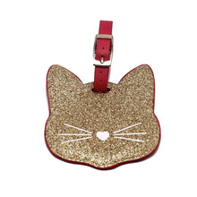 Carregar imagem no visualizador da galeria, Sparkly Cat Face Luggage Tag &amp; Passport Cover-Furbaby Friends Gifts