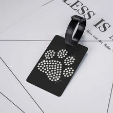 Load image into Gallery viewer, Sparkly Paw Print Luggage Tag-Furbaby Friends Gifts