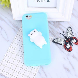 Squishy Cat iPhone Cover-Furbaby Friends Gifts
