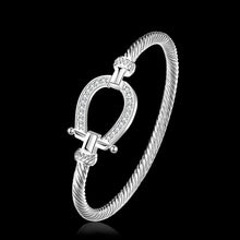 Load image into Gallery viewer, Sterling Silver Horseshoe Bracelet-Furbaby Friends Gifts