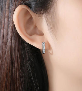 Sterling Silver Horseshoe Earrings-Furbaby Friends Gifts