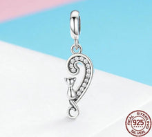 Load image into Gallery viewer, Sterling Silver &#39;Kitty Heart&#39; Charm/Pendant-Furbaby Friends Gifts