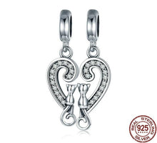 Charger l&#39;image dans la galerie, Sterling Silver &#39;Kitty Heart&#39; Charm/Pendant-Furbaby Friends Gifts