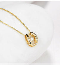 Charger l&#39;image dans la galerie, Sterling Silver/Gold Horseshoe Necklace-Furbaby Friends Gifts