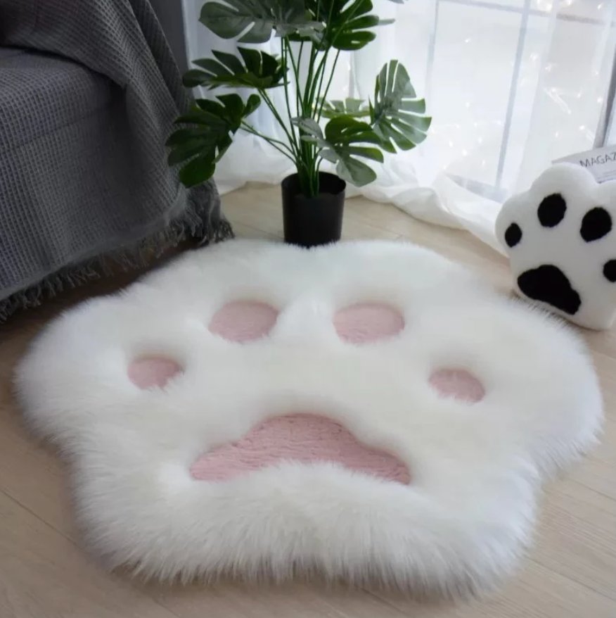 Super-Soft Fluffy Paw Shaped Rugs-Furbaby Friends Gifts