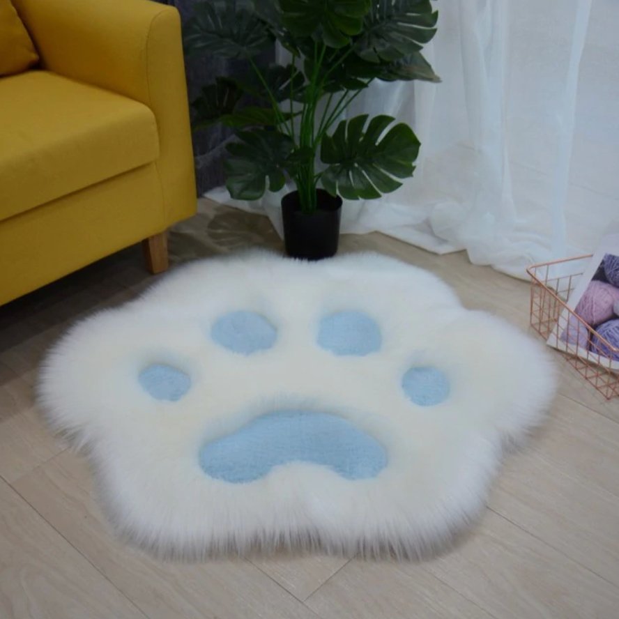 Super-Soft Fluffy Paw Shaped Rugs - Furbaby Friend Gifts