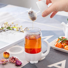 Laden Sie das Bild in den Galerie-Viewer, Tea Cup with Built-In Leaf Strainer-Furbaby Friends Gifts