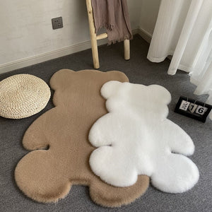 Teddy Bear Shaped Super Soft Rug-Furbaby Friends Gifts