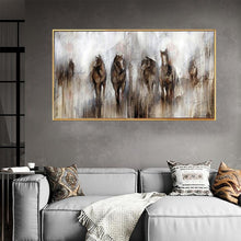Charger l&#39;image dans la galerie, &#39;The Herd&#39; Canvas Oil Print-Furbaby Friends Gifts