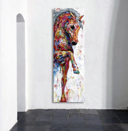 'The March' Canvas Oil Print-Furbaby Friends Gifts