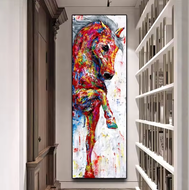 'The March' Equestrian Canvas Oil Print-Furbaby Friends Gifts