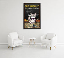 Carica l&#39;immagine nel visualizzatore di Gallery, &#39;The Solution&#39; Cat Canvas Wall Art-Furbaby Friends Gifts