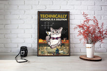 Afbeelding in Gallery-weergave laden, &#39;The Solution&#39; Cat Canvas Wall Art-Furbaby Friends Gifts
