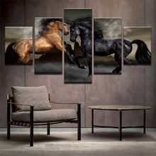 Charger l&#39;image dans la galerie, The Stallions, Canvas Oil Print-Furbaby Friends Gifts