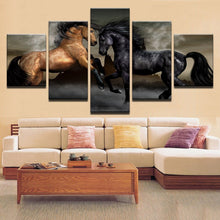 Cargar imagen en el visor de la galería, The Stallions, Canvas Oil Print-Furbaby Friends Gifts