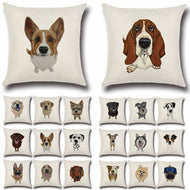 Various Dog Breeds Cushion Cover-Furbaby Friends Gifts