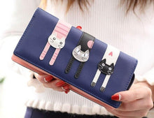 Load image into Gallery viewer, Vegan Leather Cat Wallet-Furbaby Friends Gifts
