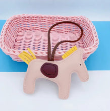 Carica l&#39;immagine nel visualizzatore di Gallery, Vegan Leather Colourful Pony Handbag Charm/ Tassel-Furbaby Friends Gifts
