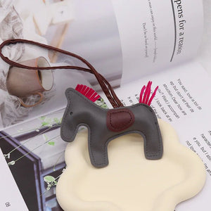 Vegan Leather Colourful Pony Handbag Charm/ Tassel-Furbaby Friends Gifts