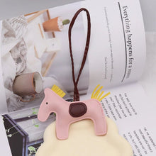 Laden Sie das Bild in den Galerie-Viewer, Vegan Leather Colourful Pony Handbag Charm/ Tassel-Furbaby Friends Gifts