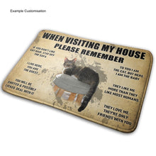 Laden Sie das Bild in den Galerie-Viewer, Visitors Note! Customisable Entrance Mat for Pet Lovers-Furbaby Friends Gifts