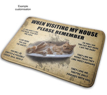 Laden Sie das Bild in den Galerie-Viewer, Visitors Note! Customisable Entrance Mat for Pet Lovers-Furbaby Friends Gifts