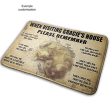 Carica l&#39;immagine nel visualizzatore di Gallery, Visitors Note! Customisable Entrance Mat for Pet Lovers-Furbaby Friends Gifts