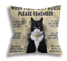 Charger l&#39;image dans la galerie, Visitors Note! Customisable Pet Lovers&#39; Cushion Covers-Furbaby Friends Gifts