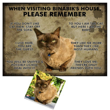 Afbeelding in Gallery-weergave laden, Visitors Note! Customisable Pet Lovers&#39; Entrance Plaques-Furbaby Friends Gifts