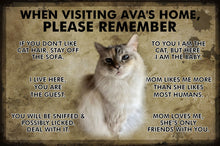Laden Sie das Bild in den Galerie-Viewer, Visitors Note! Customisable Pet Lovers&#39; Entrance Plaques-Furbaby Friends Gifts