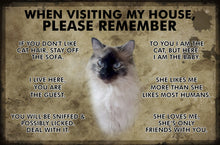 Carregar imagem no visualizador da galeria, Visitors Note! Customisable Pet Lovers&#39; Entrance Plaques-Furbaby Friends Gifts
