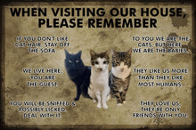 Carica l&#39;immagine nel visualizzatore di Gallery, Visitors Note! Customisable Pet Lovers&#39; Entrance Plaques-Furbaby Friends Gifts