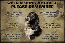 Carica l&#39;immagine nel visualizzatore di Gallery, Visitors Note! Customisable Pet Lovers&#39; Entrance Plaques-Furbaby Friends Gifts