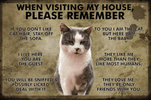 Carica l&#39;immagine nel visualizzatore di Gallery, Visitors Note! Customisable Pet Lovers&#39; Entrance Plaques-Furbaby Friends Gifts