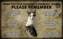 Carica l&#39;immagine nel visualizzatore di Gallery, Visitors Note! Customisable Pet Lovers&#39; Entrance Plaques-Furbaby Friends Gifts