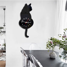Cargar imagen en el visor de la galería, Wagging Tail Cat Clock-Furbaby Friends Gifts
