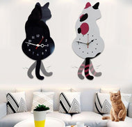 Wagging Tail Cat Clock-Furbaby Friends Gifts